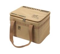 Mimoqk Camping Gear Organizer, Insulated Cookware Storage Bag, Foldable Large Capacity, Heat-Resistant Pouch for Hiking, Backpacking, Beach, Travel, 10.24x14.96x11.81 Inches