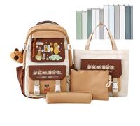 Mimoqk Capybara Backpack | Cute Multi-Compartment Organization Backpack and Travel Kit Set for Boys Girls Home Classroom Travel Camping Birthday Party, One, Se référer au descriptif, Refer to