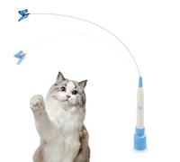 Mimoqk Cat Cane | Electric Exercise Amuser | Kitten Anti Boredom Toy with Suction Cup | for Bedroom Living Room Home Outdoor Reduction Boredom Enrichment Cats Kittens