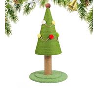 Mimoqk Cat Scratching Christmas Tree, Cat Scratching Christmas Tree, Cartoon Post Scraper | Natural Sisal Relaxation Tool for Pet Engagement Toy