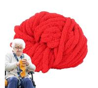 Mimoqk Chenille Yarn for Crocheting | 88.5Ft Blanket Yarn | Knitting Supplies Crocheting Craft for Hat Throw Pillow Baby Clothes Pet Bed Basket Scarf