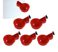 Mimoqk Chicken Cups for Water - Automatic Watering Can for Chicken - Chicken Drinking Bowl Kit for Poultry Drinker for Chicks, Duck, Turkey or Rabbit