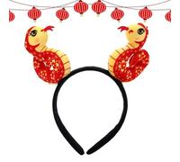 Mimoqk Chinese New Year Snake Headband, Traditional Chinese Hair Hoop, Snake Design Hair Hoop for Women, Girls, Holiday Accessories, Chinese New Year Decorations, Festive Headgear for Celebrations