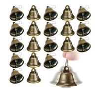 Mimoqk Christmas Bells for Decorations - 20pcs Holiday Tree Decorations | Rustic Ornaments for Home Wreath Door Church Wedding Party Garden Outdoor Parties Necklace Animal