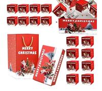 Mimoqk Christmas Explosive Box, Hidden Money Box for Jumping Tickets, Festive Case for Events, Birthdays, Weddings, Graduations, Adults Party