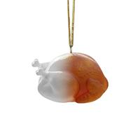 Mimoqk Color Changing Roasted Chicken Ornaments | 3D Silicone Cute Home Decor | Creative Thanksgiving Turkey Charm - for Holiday Party Offices Home Room Car Bag School Dormitory Apartment Garden