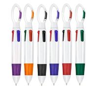 Mimoqk Colour Gel Pens | 4-in-1 Supplies with - 6 Pieces Ballpoint Pens for Journal, Note Taking, Art, Drawing, Lettering, Study, Scrapbooking, Girls, Teens, Teachers