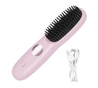 Mimoqk Cordless Hair Straightener - USB Rechargeable Hair Brush with 2 Adjustable Temperatures | Anti-Burning Hair Straightener Comb - For Girls Women Wife Girlfriend Home Bathroom Travel