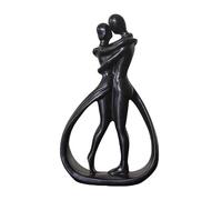 Mimoqk Couple Sculpture - Hugging Couple Figurine | Modern Romantic Couple Love Resin Statue Decor, Wedding Engagement Valentine's Day