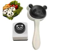 Mimoqk Cute Rice Ball Mold, Panda Shape Sushi Shaper, Cartoon Rice Ball Mould Kit, Fun Lunch Maker for Kids, (, 1 Set), Kitchen Cooking Tool for Meal Prep