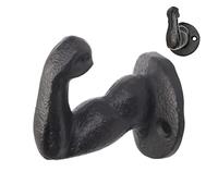 Mimoqk Decorative Wall Hooks, Funny Metal Gesture, Compact Mount with Strong Hold, Sturdy Build with, Home Accessory, Handy Organizer for Bedroom Kitchen Living Room Keys Towels Coats Jewelry