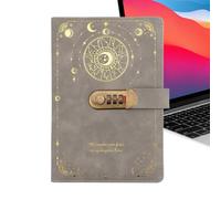 Mimoqk Diary with Lock, A5 Goal Notebook, Writing Journal Use with Key, Privacy Book for Notes, Stationery Gift, Lockable Planner for Kids Adults Teenagers Writers Students Travel Birthday Home