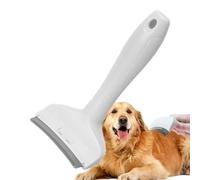 Mimoqk Dog Brush, Deshedding Tool, Undercoat Rake Comb, Removes Loose & Mats, Gentle for Grooming, (1 Piece), Home Bathing Care for Dogs, Cats, Puppies, Kittens