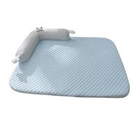 Mimoqk Dog Cooling Mat, Pet Cooling Pad, Breathable Self Chilling Bed, Washable Comfort Cushion, Interactive Heat Relief Sleeping Mat for Dogs Cats Indoor Outdoor Summer Use 400 g