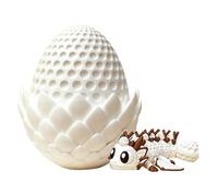 Mimoqk Dragon Egg Toy, Rotating Egg Display, 3D Printed Figurine, 3D Print Design, 3.15x2.95 inches, Fun Rotating Toy, Desk Display Piece, Party Prize Gift for Kids Birthday Decor