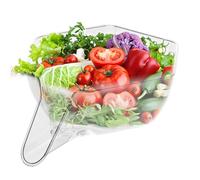 Mimoqk Drain Filter,Drainage Basket Bowl for Draining Rice | Kitchen Vegetable Washing Basket, Rice Washer Strainer for Fruits and Vegetables