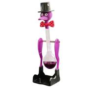 Mimoqk Drinking Bird Toy, Perpetual Motion Model, Desk Science Ornament, Glass Body Design, Bobbing Motion Effect, 7.09x1.97x1.97 inches, Educational Physics Demonstration for Home Offices Party