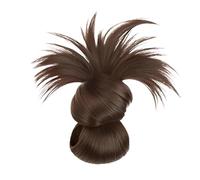 Mimoqk Feathered Bun Clip, Soft Messy Bun Hairpiece, Lightweight Natural Everyday Wig, Comfortable Clipon Accessory, for Women, Girls, Friends, Colleagues More