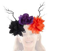 Mimoqk Halloween Headband Adult Headband Halloween Headbands Scary Hair Hoop Unique Day of the Dead Headdress Horror Helmet - Halloween Hair Accessories Supplies for