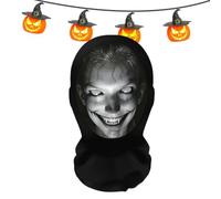 Mimoqk Halloween Mask for Adults Elastic Breathable | Halloween cosplay ghost full face mask for holidays, stage, role play, photography as well as a masker