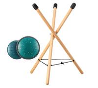Mimoqk Handpan Stand Tripod - Solid Wood Snare Stand,Wood Sturdy Non Slip Portable Adjustable Drum Holder for Handpan Drum Steel Tongue Drum