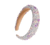 Mimoqk Jewelry Headband, Jewelry Headbands for Women | Bling Wide Hair Hoop - Costume Accessory for Women and Girls, Fashion Headwear, Rhinestone Headband for Daily Use