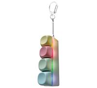 Mimoqk Keyboard Clicker Fidget, Mini Portable Quiet Relief, Mini Fidget Keychain with Design, Portable Quiet Relief for Offices, Fun Toy, Keychain Fidgets for Adults Moew