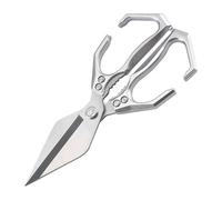 Mimoqk Kitchen Scissors | Strong Stainless Steel Poultry Scissors, Non-Slip Kitchen Accessory for Vegetables, Fruits, Meat Cooks and the Elderly