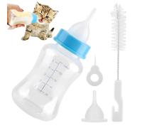 Mimoqk Kitten Nursing Bottle,150ml Nursing Bottle Nipple Set for Pet - Anti-Choking Puppy Feeder | for Travel Vacation Nighttime Home Daily Veterinary Apartment Cattery