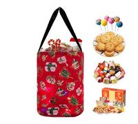 Mimoqk LED Halloween Bucket, LED Bag for Sweets or Treats | Versatile Reusable Bright Christmas Candy Bag, Reusable Christmas Party Bags, Polyester Christmas Supplies, Christmas Bags