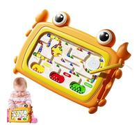 Mimoqk Magnetic Color Sorting Toys | Fun Crab Shape Learning Games with Pen | Fine Motor Skills Toys - for Kids Boys Girls Children Preschool Easter Valentines Travel Home Play Day