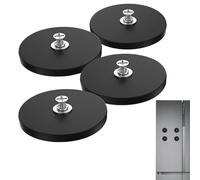 Mimoqk Magnetic Fridge Calendar Holder | 4 Magnetic Calendar Holders for Fridge, Strong Stand 38 cm No Drilling for Kitchen, Living Room, Bedroom, Hotel, Restaurant