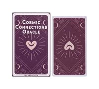 Mimoqk Mystical Tarot Cards, Portable Divination Deck, 54 Pieces Oracle Cards, Card Reading Set with Symbols, Fortune Telling Accessory with Insights, Home Club Entertainment for Family Party