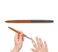 Mimoqk Nail Brushes For,Nail Design Painting Brushes | Sandalwood Brush For Long Lines, Thin Details, Fine Drawing, Nail Design, Home Use And Professional
