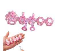 Mimoqk Nail Painting Holder - Multifunctional Exquisite Reusable Press On Holder - Fake Fingernail Display Stand,for Home Salon Painting Manicure Training