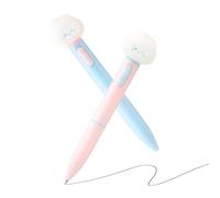 Mimoqk Pens Ballpoint, 2 Pieces Glowing Twist Gel Ink Stationery, Practical School Aid, Functional Home Supply, Portable Office Accessory, for Artists Teachers Scrapbookers Educators Journaling