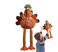 Mimoqk Plush Turkey | Table Decoration for Thanksgiving | Fall Table Centerpiece for Home Office School Bedroom Party | Office Home Apartment