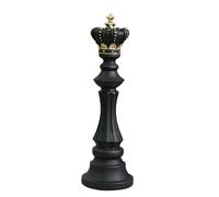 Mimoqk Resin Chess Piece Decor | King and Queen Figurine Statues | Craft Ornaments | Tabletop Decoration for Home