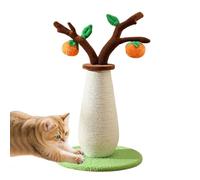 Mimoqk Scratching Post for Cats | 56 Centimetres - Tree Scratching Tree, Khaki, Decorative Scratching Post for Behavioral Enrichment Indoor Soothing Stress Climbing Stimulation Mental Education Feline