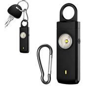 Mimoqk Security Alarm | 130dB Siren Strong Type-C Rechargeable for Security - Key Ring for Women, for Girls, Running, Walking, Outdoor, Travel, Camping, Hotel