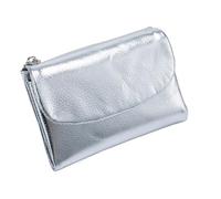 Mimoqk Small Wallets Women Leather Travel Wallet with Zipper Pockets, Slim Card Case for Girlfriend, Family, Wife, Mother, Daughters, Friends, and Women, Silver, Se référer au descriptif, Refer to