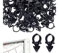 Mimoqk Soccer Clips, 100 Piece Net, Practical Goal Attachment Aid, Functional Sports Supply, Portable Hardware Gear, for Backyard Players Course Travel Repair Practice Game Day Tournament Teens