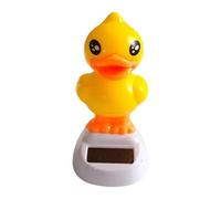 Mimoqk Solar Dancing Duck, Solar Powered Yellow Duck, Cute Animal Figurine, 4.33in, Solar Powered Movement, Sturdy Design, Best Garden, Landscape, Yard Decoration