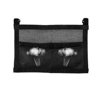 Mimoqk Table Tennis Racket Case,Divided No Drilling Mesh Under Table - Racket Ball Holder Pouch - for Wall Desk Home Club Gym Game Room Tournament