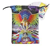 Mimoqk Tarot Card Pouches, Pouch for Runes, Dice, Crystals and Jewellery - Multifunctional Pouch for Beginners Divination Fortune Halloween Oracle, Fhr60, Se référer au descriptif, Refer to