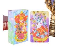 Mimoqk Tarot Cards, Fortune Divination Oracle Set, 78-Piece Illustrated Tarots Cards, Spiritual Guidance, Self-Reflection, Fortune Telling, Tarots Reading for Beginners Meditation Daily