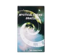 Mimoqk Tarot Deck, Mystical Oracle Cards for Fortune Telling, Divination Tools, Entertainment Game Cards Friends Gathering, and Spiritual Play, 4.13 x 2.44 inches