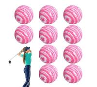Mimoqk Training Golf Balls - 10 Foam Exercise Balls - Sports Equipment for Indoor Outdoor Training Grounds Beginner Amateur Young Senior