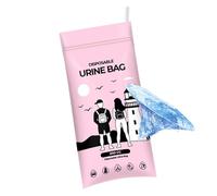 Mimoqk Urine Bags for Travel, 900 ml Waterproof Urinary Toilet, Portable Urinal for Travel, for Men, Women, Camping, Hiking, Backpack, Car, on the Road, Bed, Home