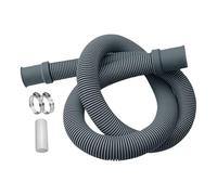 Mimoqk Washer Machine Drain Hose - 1 Meter Discharge Extension Kit,with Clamp and Connector Flexible Washer Machine Hose - for Dishwasher Sink Heater Dehumidifier Hotel Dorm Apartment